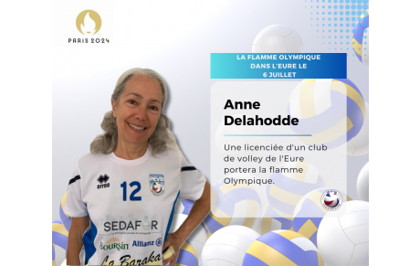 Une Licenciée au Volley de l'Eure Portera la Flamme Olympique